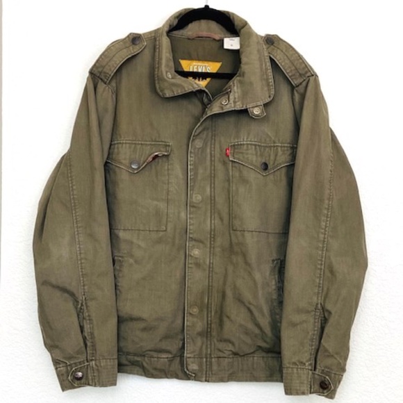 levis army green jacket